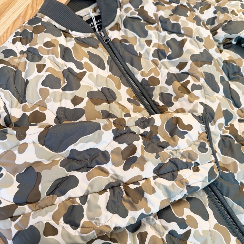 NWT Everlane ReNew Long Quilted Camo Puffer Coat S - Picture 10 of 15
